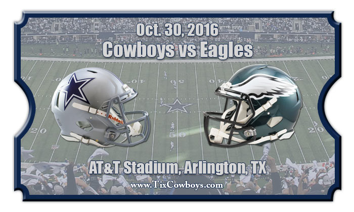 Dallas Cowboys vs Philadelphia Eagles Football Tickets | Oct. 30, 2016