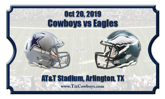Dallas Cowboys vs Philadelphia Eagles Football Tickets | 10/20/19