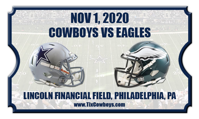 Dallas Cowboys vs Philadelphia Eagles Football Tickets 