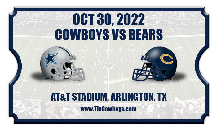 Dallas Cowboys VS Chicago Bears AT&T Stadium Game Day Lapel Pin NEW  10/30/22